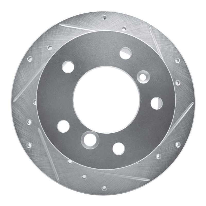 Dodge Sprinter 3500 Brake Rotor (1) - Rear - R1 Concepts - Drilled & Slotted - Silver - `02-`18